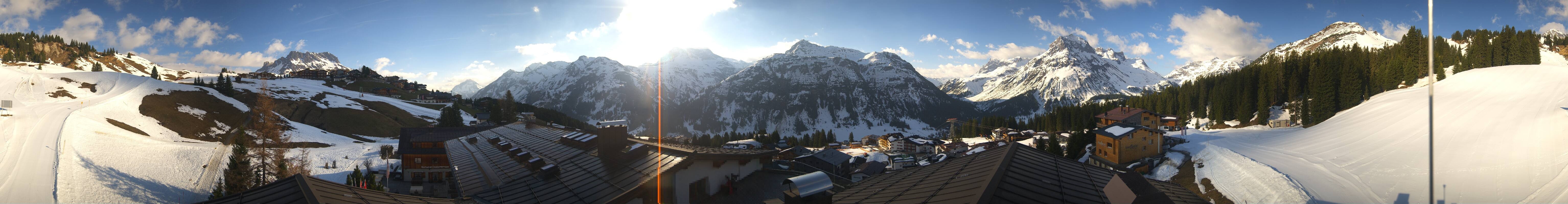 Archiv Foto Webcam Panorama Oberlech - Hotel Goldener Berg