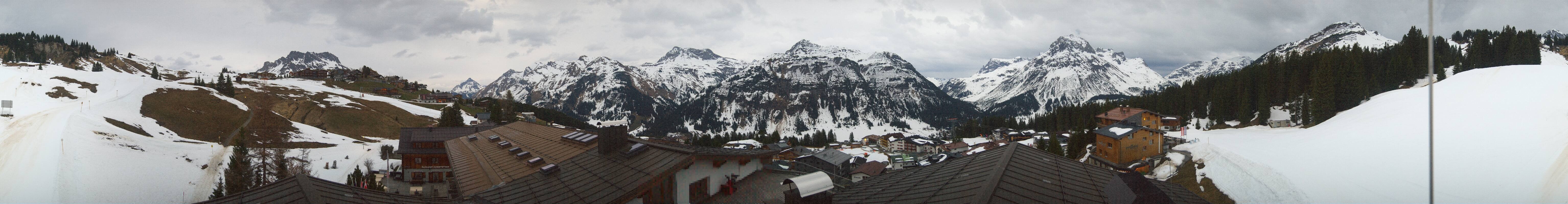 Archiv Foto Webcam Panorama Oberlech - Hotel Goldener Berg