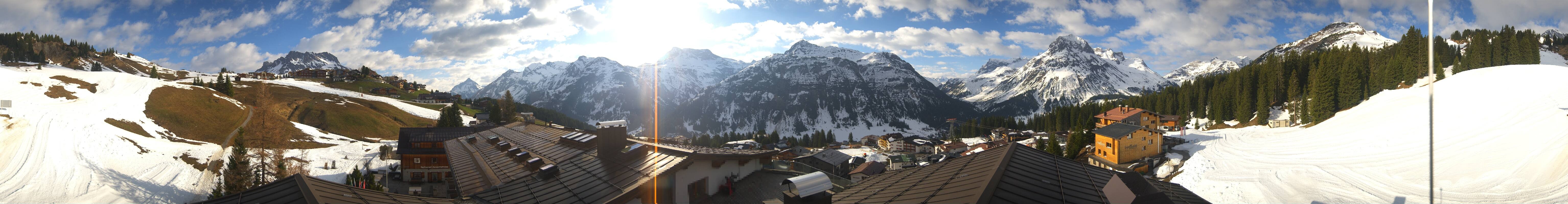 Archiv Foto Webcam Panorama Oberlech - Hotel Goldener Berg