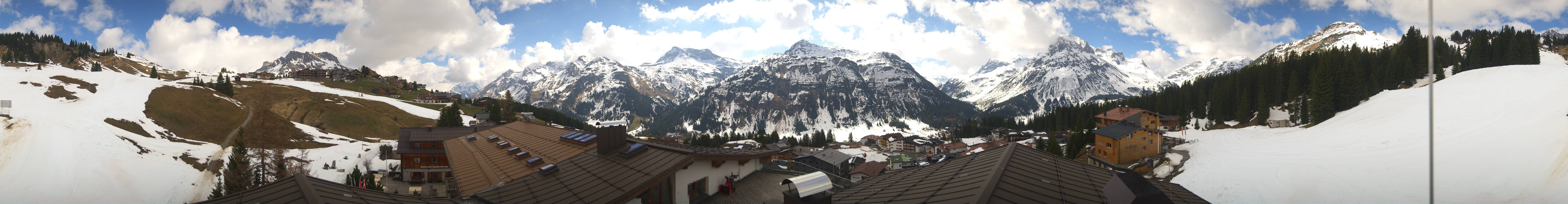Archiv Foto Webcam Panorama Oberlech - Hotel Goldener Berg