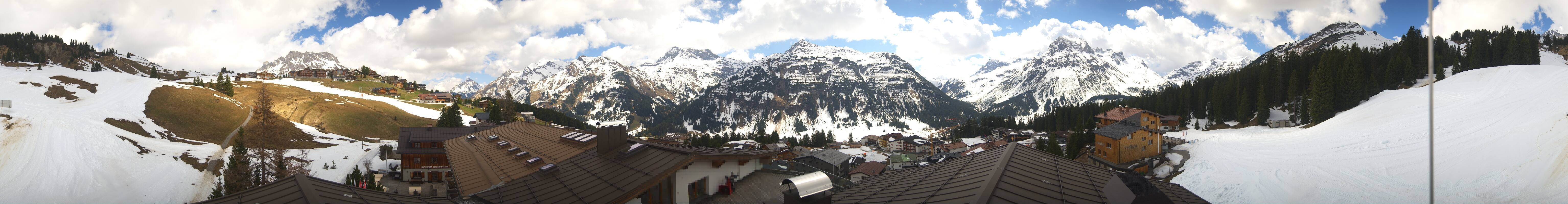 Archiv Foto Webcam Panorama Oberlech - Hotel Goldener Berg