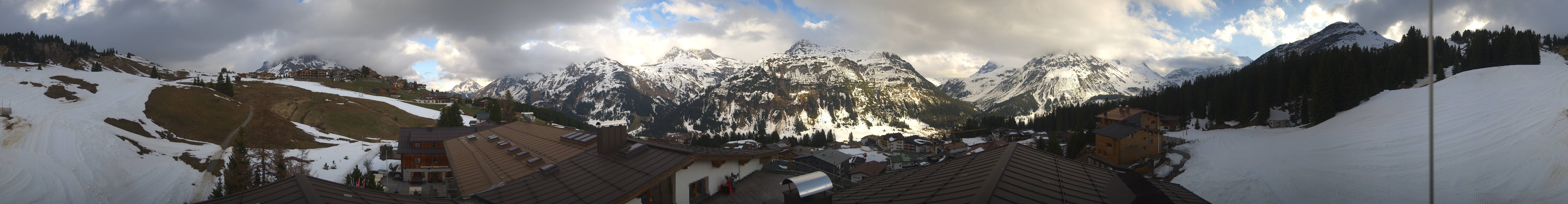 Archived image Webcam Panoramic view Oberlech from Hotel Goldener Berg