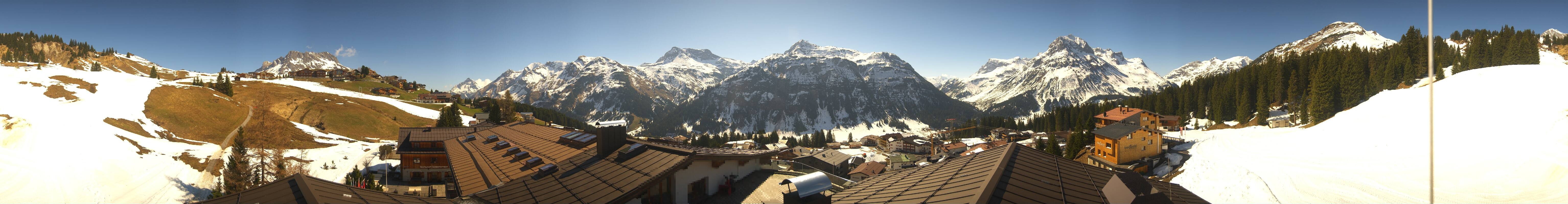 Archiv Foto Webcam Panorama Oberlech - Hotel Goldener Berg