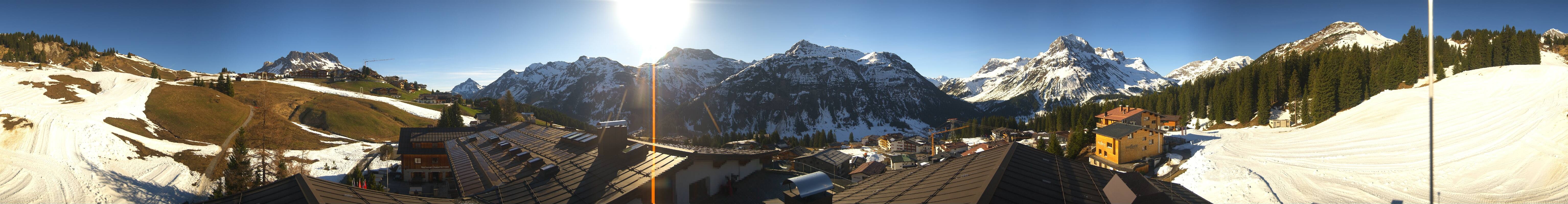 Archiv Foto Webcam Panorama Oberlech - Hotel Goldener Berg