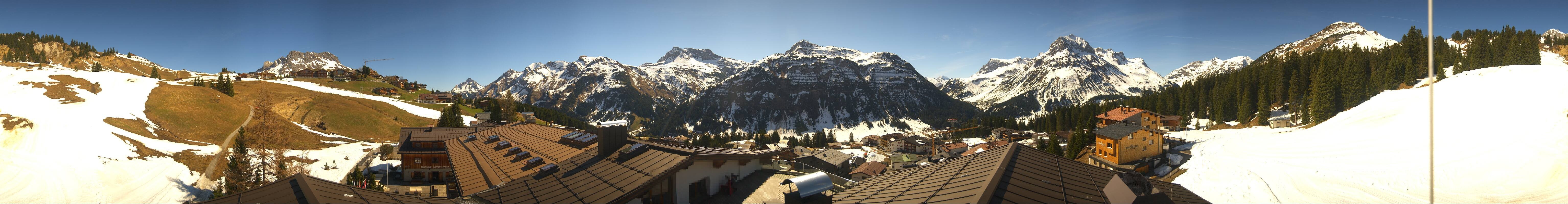 Archiv Foto Webcam Panorama Oberlech - Hotel Goldener Berg