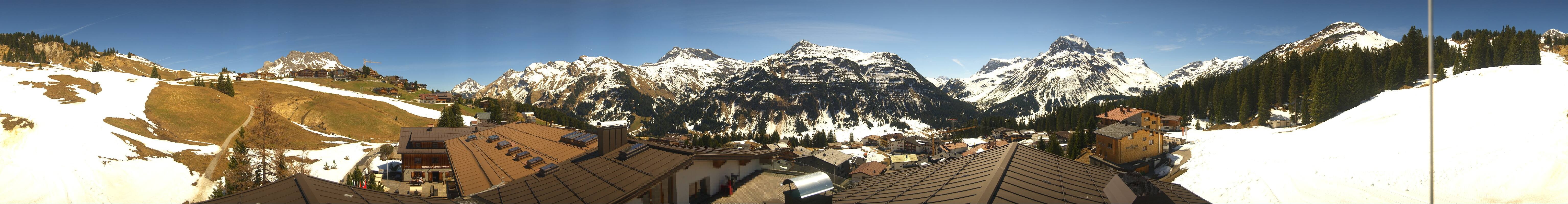 Archiv Foto Webcam Panorama Oberlech - Hotel Goldener Berg