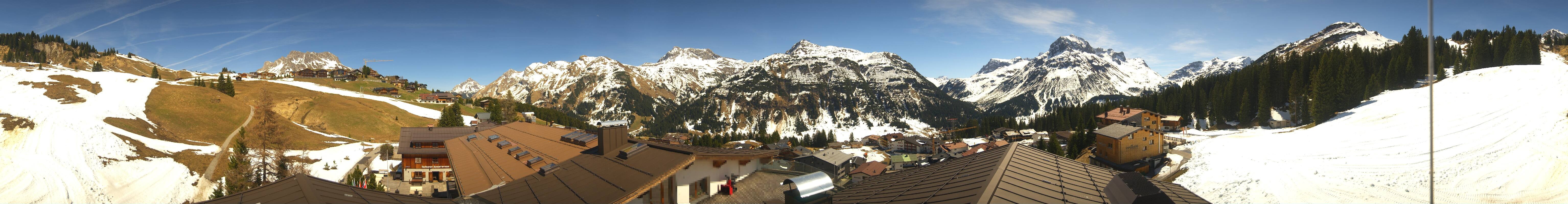 Archiv Foto Webcam Panorama Oberlech - Hotel Goldener Berg