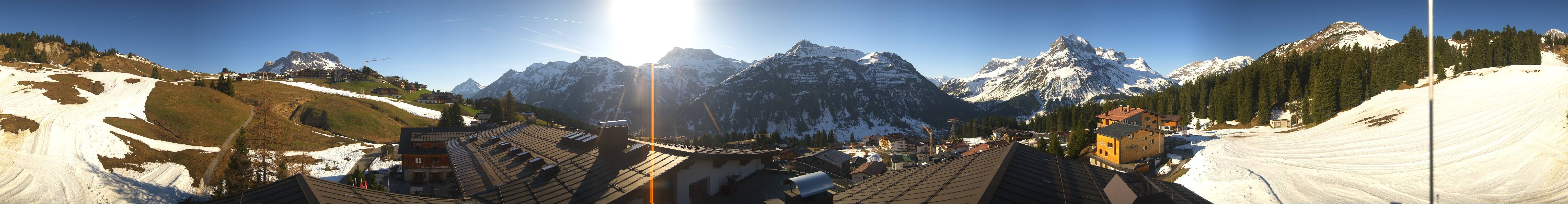 Archiv Foto Webcam Panorama Oberlech - Hotel Goldener Berg