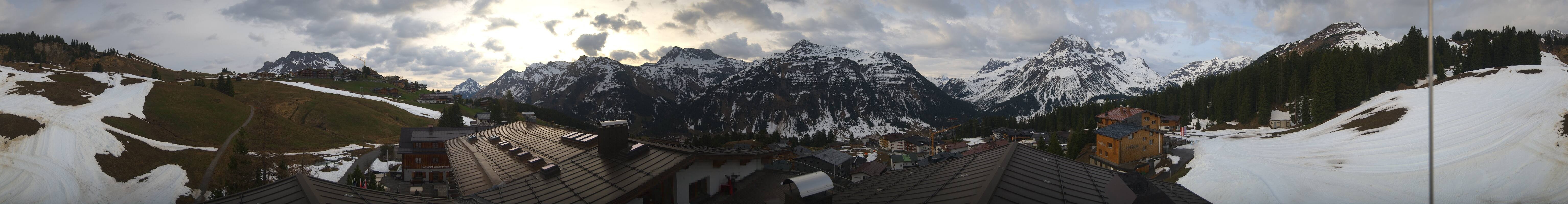 Archived image Webcam Panoramic view Oberlech from Hotel Goldener Berg