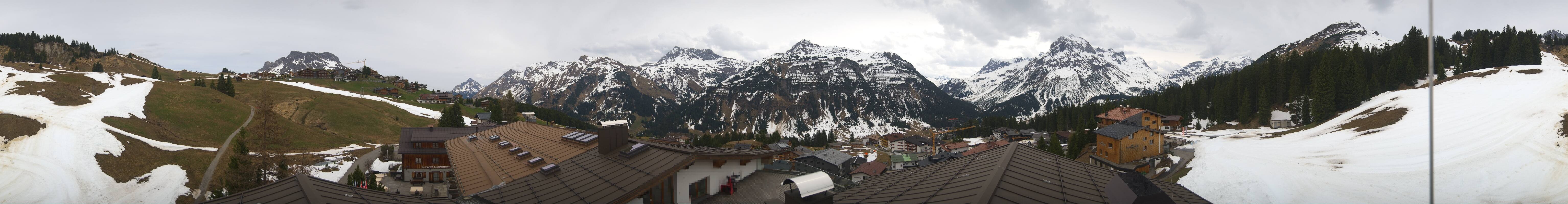 Archived image Webcam Panoramic view Oberlech from Hotel Goldener Berg
