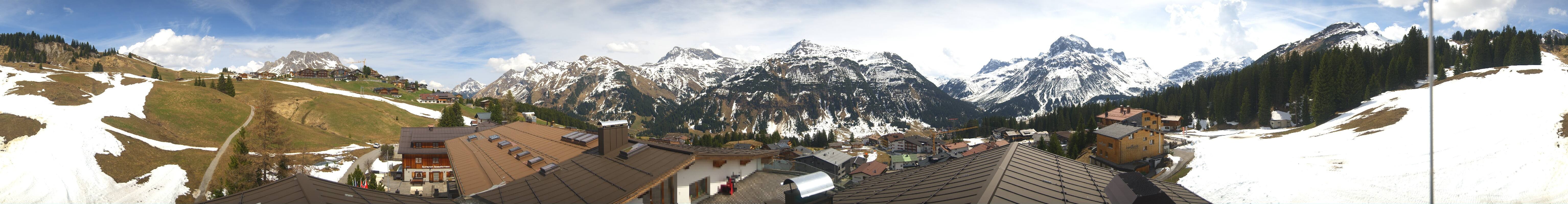 Archived image Webcam Panoramic view Oberlech from Hotel Goldener Berg