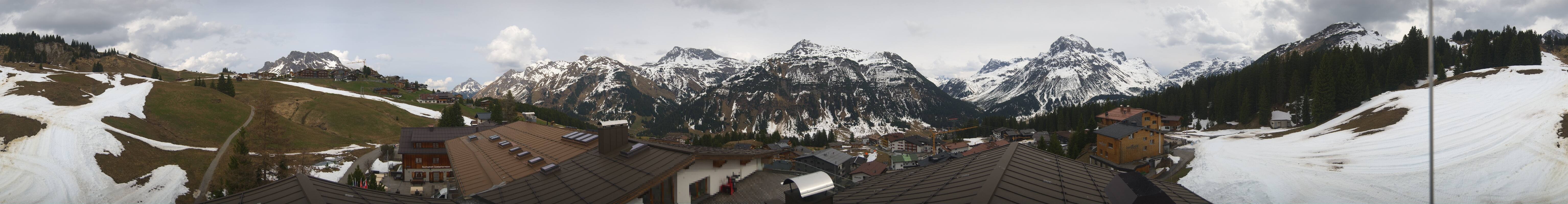 Archived image Webcam Panoramic view Oberlech from Hotel Goldener Berg