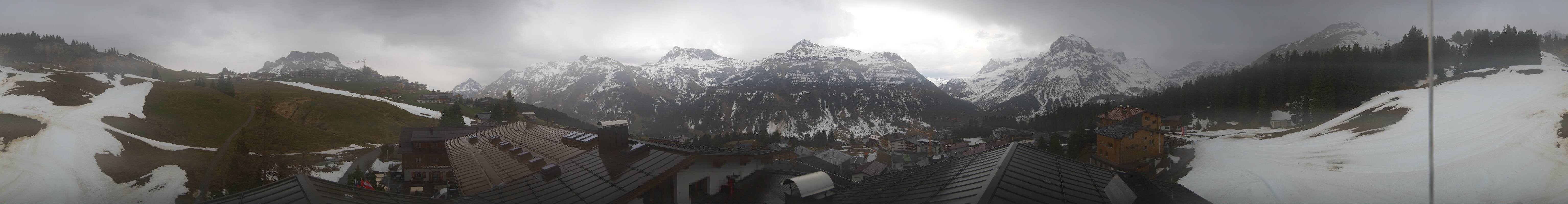 Archiv Foto Webcam Panorama Oberlech - Hotel Goldener Berg