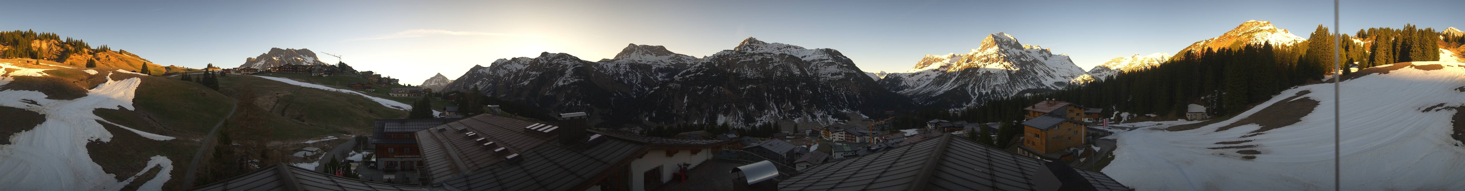 Archived image Webcam Panoramic view Oberlech from Hotel Goldener Berg