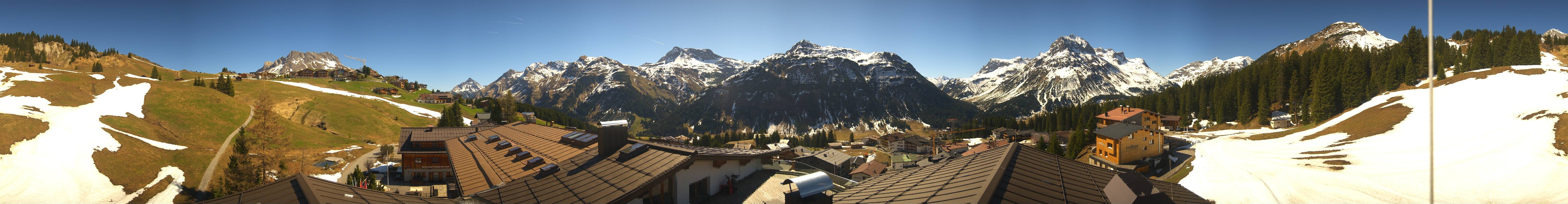 Archiv Foto Webcam Panorama Oberlech - Hotel Goldener Berg