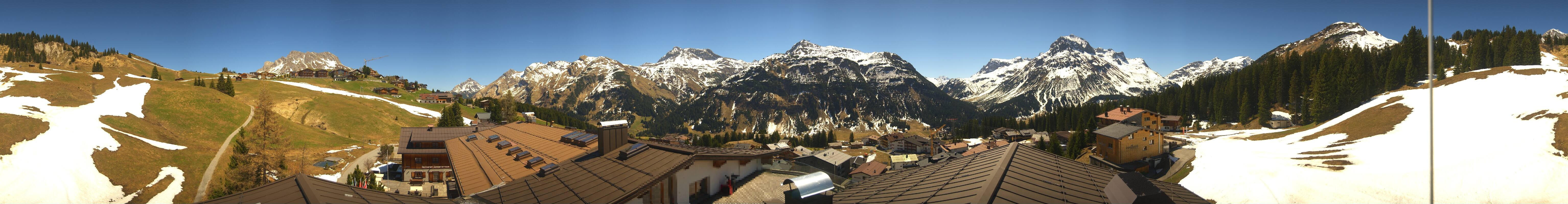 Archiv Foto Webcam Panorama Oberlech - Hotel Goldener Berg