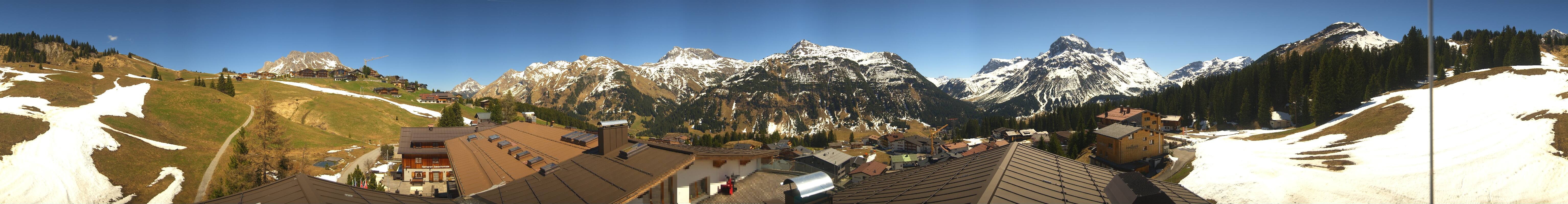 Archived image Webcam Panoramic view Oberlech from Hotel Goldener Berg