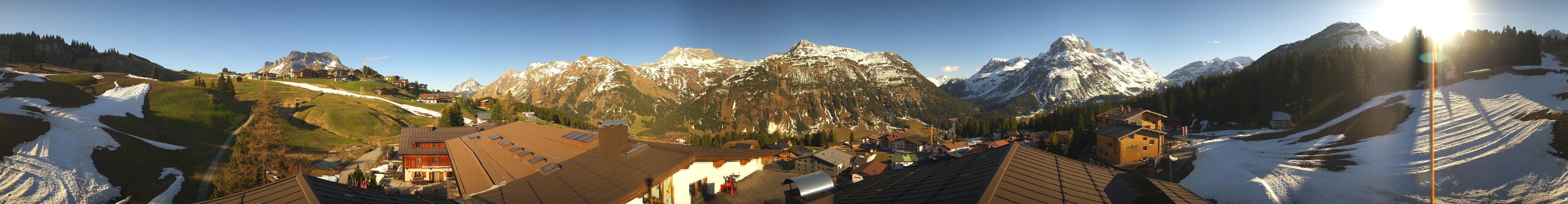 Archived image Webcam Panoramic view Oberlech from Hotel Goldener Berg
