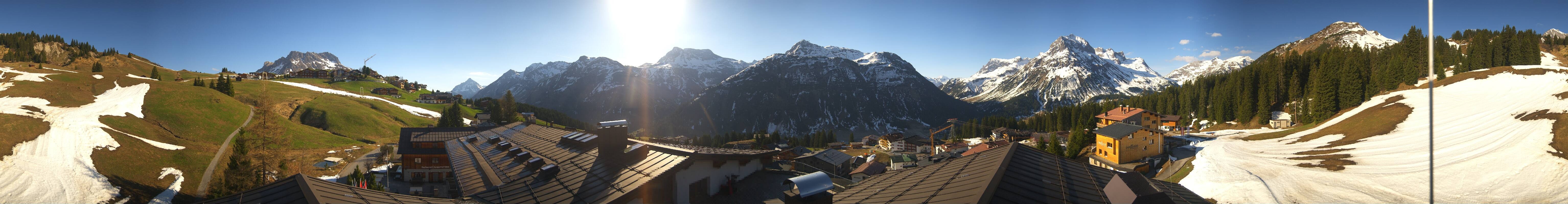 Archiv Foto Webcam Panorama Oberlech - Hotel Goldener Berg