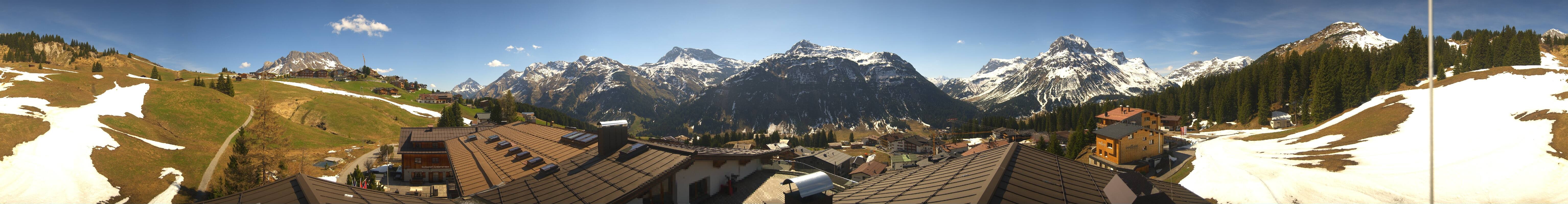 Archiv Foto Webcam Panorama Oberlech - Hotel Goldener Berg