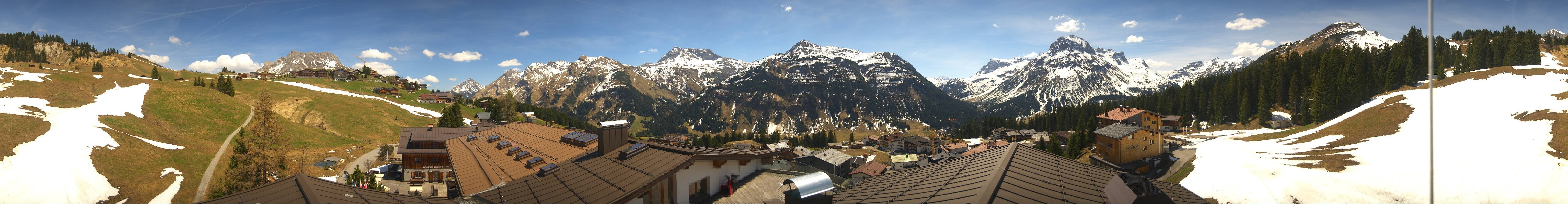 Archiv Foto Webcam Panorama Oberlech - Hotel Goldener Berg