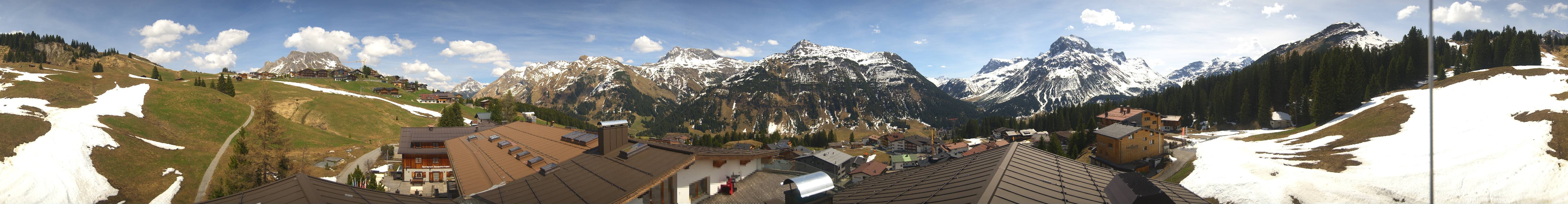 Archiv Foto Webcam Panorama Oberlech - Hotel Goldener Berg