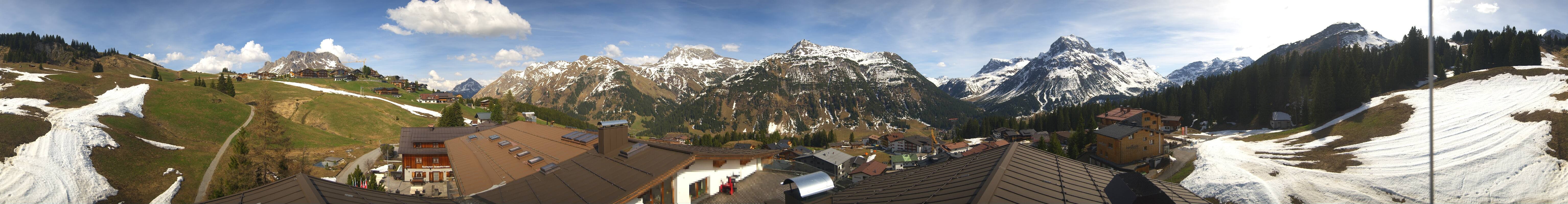 Archiv Foto Webcam Panorama Oberlech - Hotel Goldener Berg