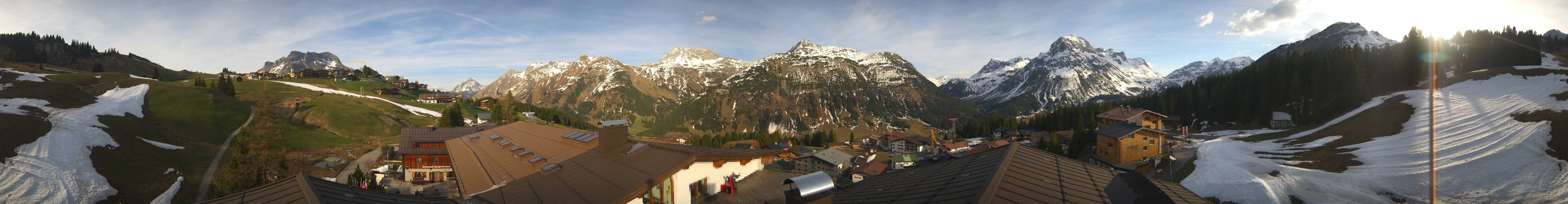 Archived image Webcam Panoramic view Oberlech from Hotel Goldener Berg