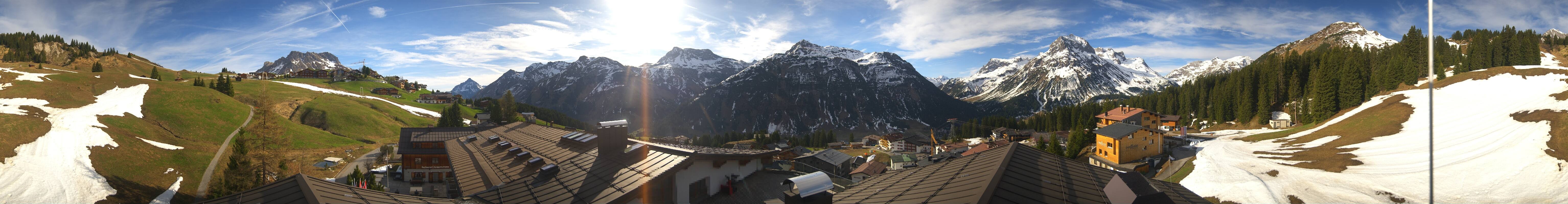 Archiv Foto Webcam Panorama Oberlech - Hotel Goldener Berg