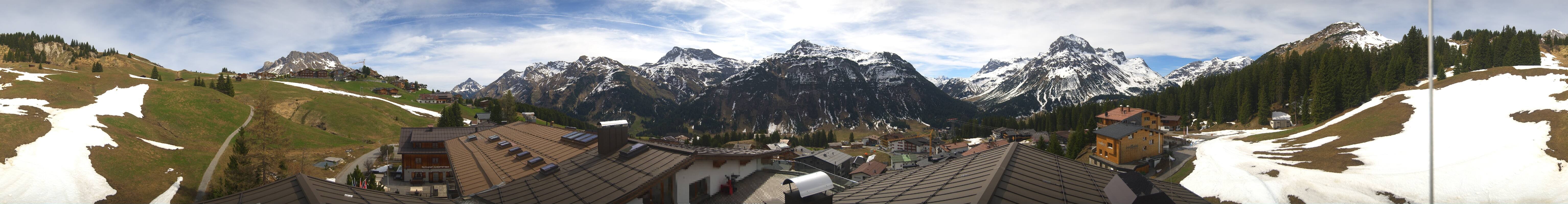 Archiv Foto Webcam Panorama Oberlech - Hotel Goldener Berg