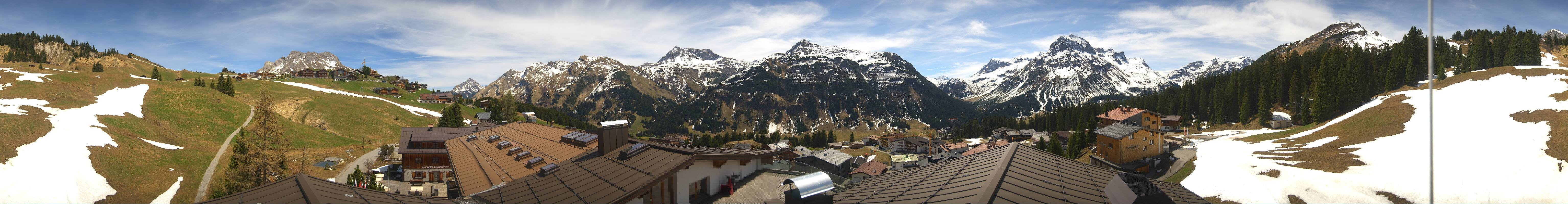 Archiv Foto Webcam Panorama Oberlech - Hotel Goldener Berg
