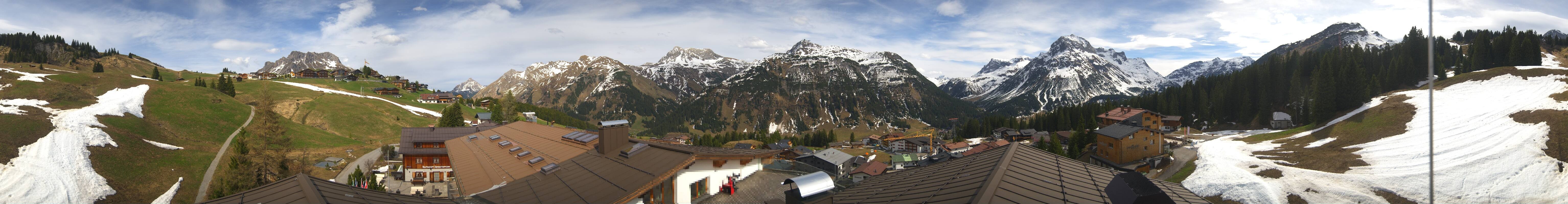 Archiv Foto Webcam Panorama Oberlech - Hotel Goldener Berg