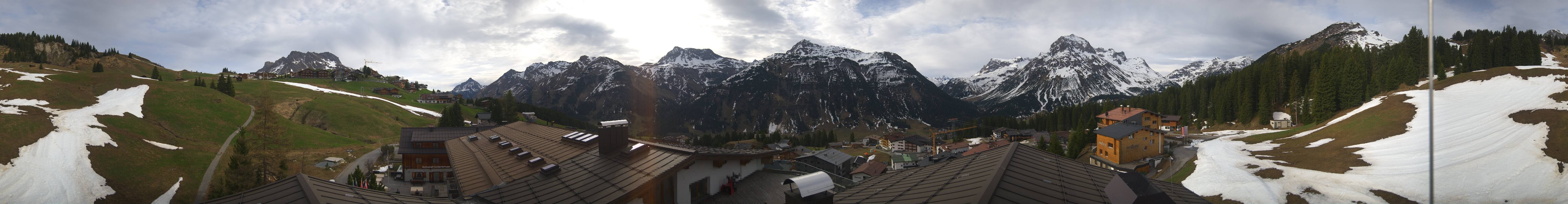 Archiv Foto Webcam Panorama Oberlech - Hotel Goldener Berg