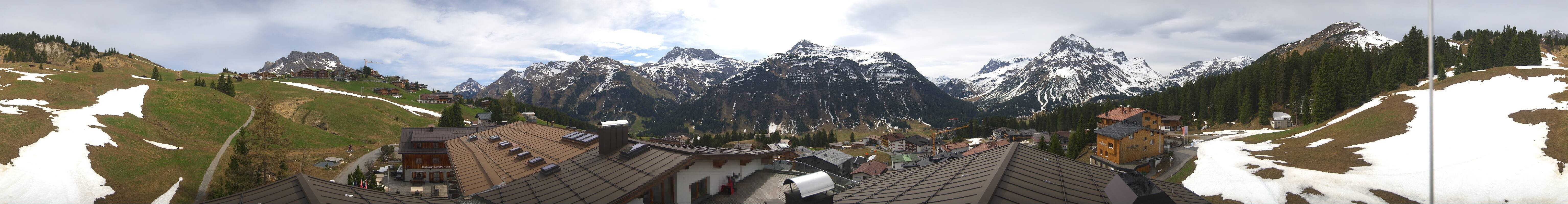 Archiv Foto Webcam Panorama Oberlech - Hotel Goldener Berg