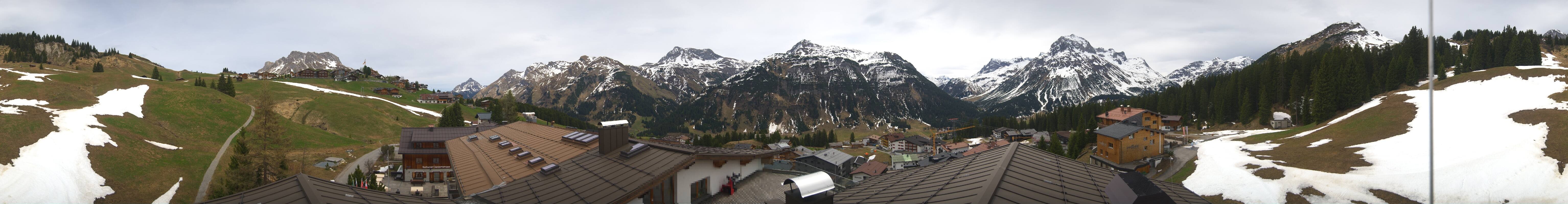 Archiv Foto Webcam Panorama Oberlech - Hotel Goldener Berg