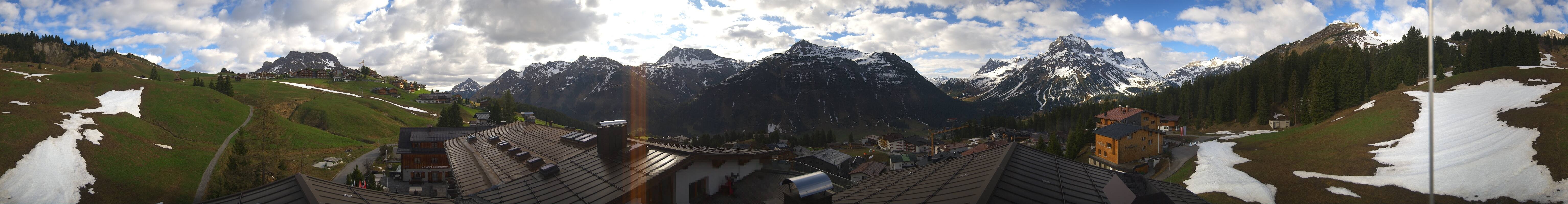 Archiv Foto Webcam Panorama Oberlech - Hotel Goldener Berg
