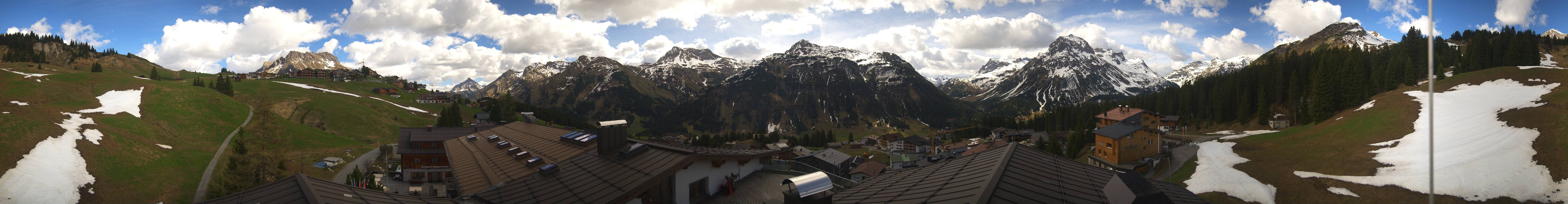 Archiv Foto Webcam Panorama Oberlech - Hotel Goldener Berg