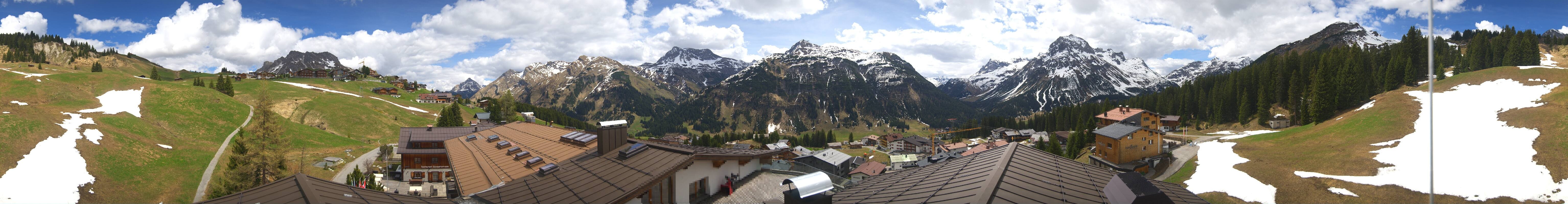 Archiv Foto Webcam Panorama Oberlech - Hotel Goldener Berg