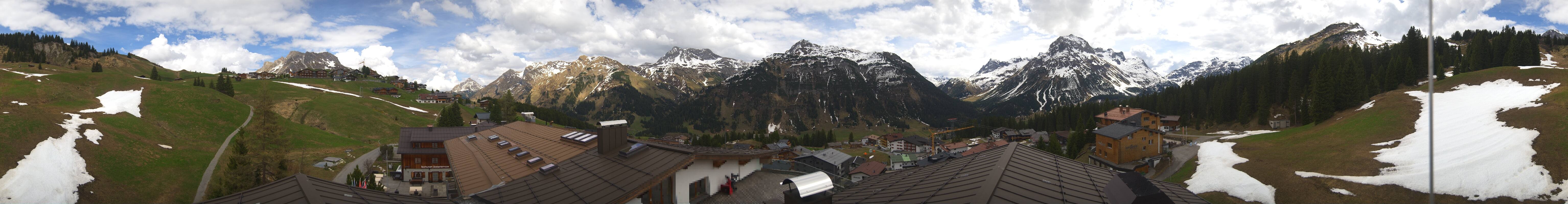 Archiv Foto Webcam Panorama Oberlech - Hotel Goldener Berg