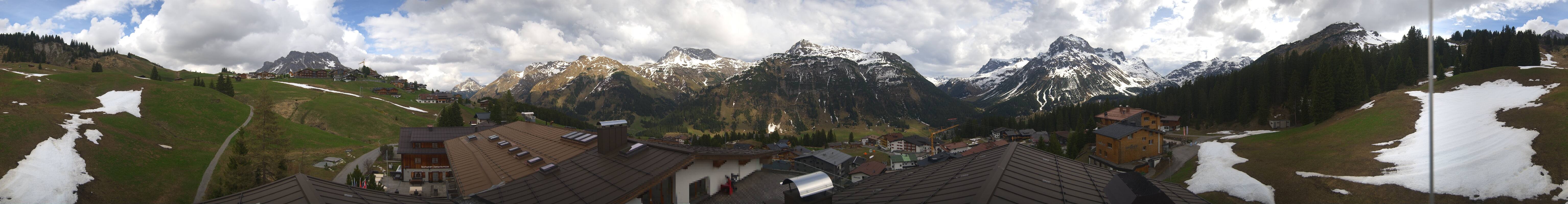 Archiv Foto Webcam Panorama Oberlech - Hotel Goldener Berg