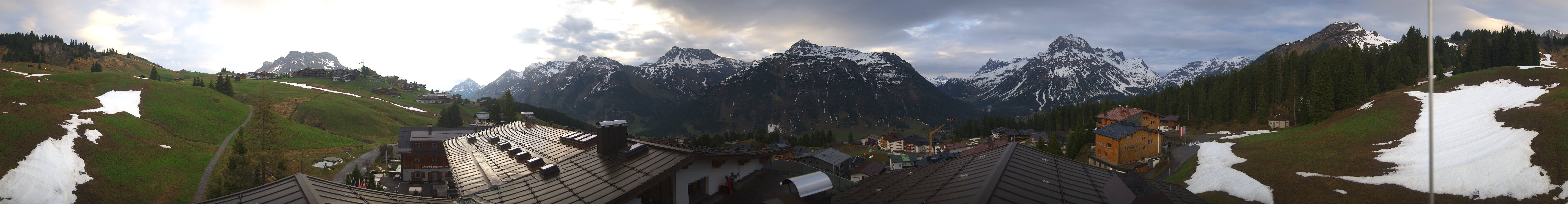 Archived image Webcam Panoramic view Oberlech from Hotel Goldener Berg