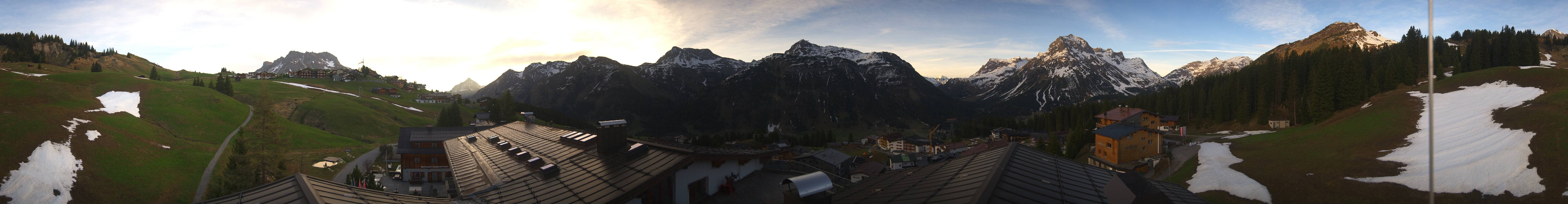 Archived image Webcam Panoramic view Oberlech from Hotel Goldener Berg