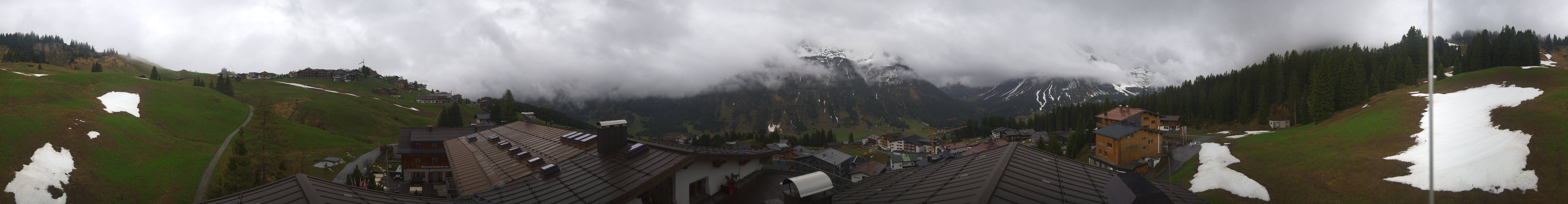 Archived image Webcam Panoramic view Oberlech from Hotel Goldener Berg