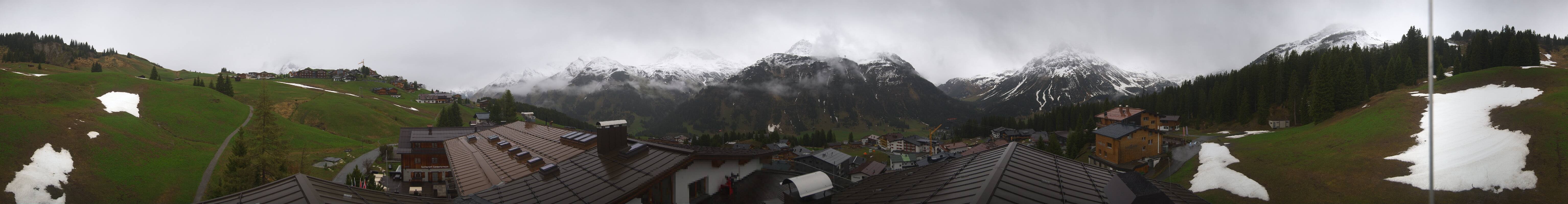 Archiv Foto Webcam Panorama Oberlech - Hotel Goldener Berg
