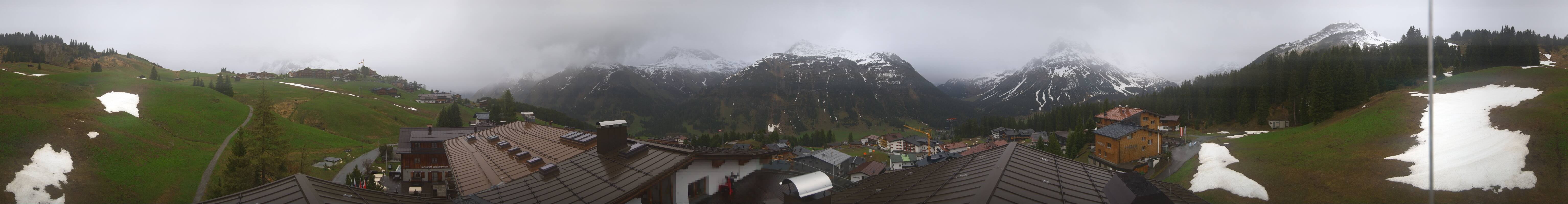 Archiv Foto Webcam Panorama Oberlech - Hotel Goldener Berg