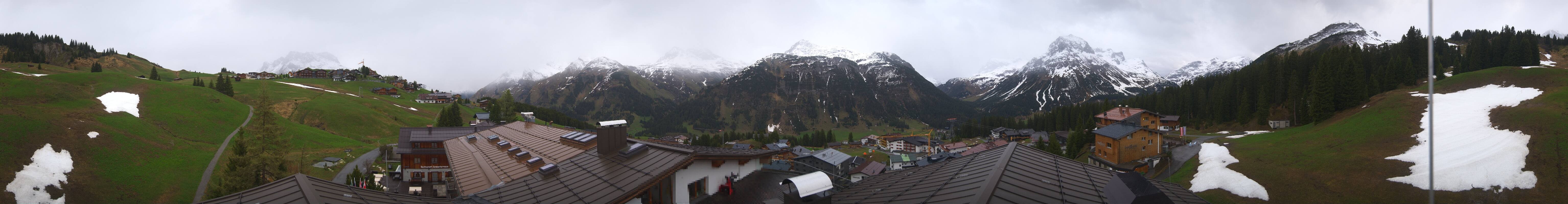 Archiv Foto Webcam Panorama Oberlech - Hotel Goldener Berg