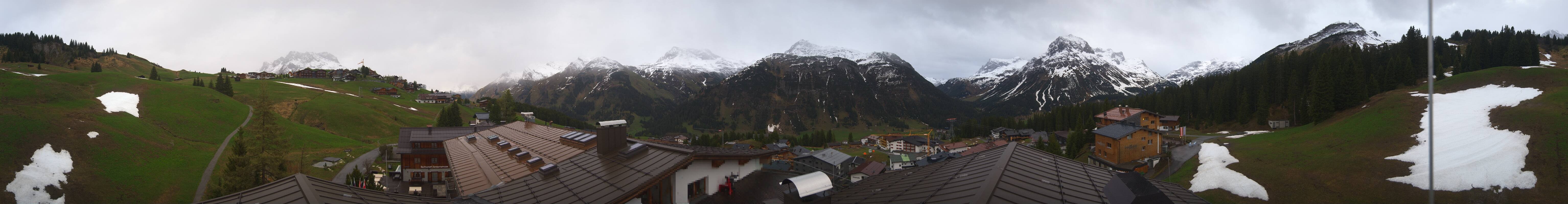 Archiv Foto Webcam Panorama Oberlech - Hotel Goldener Berg