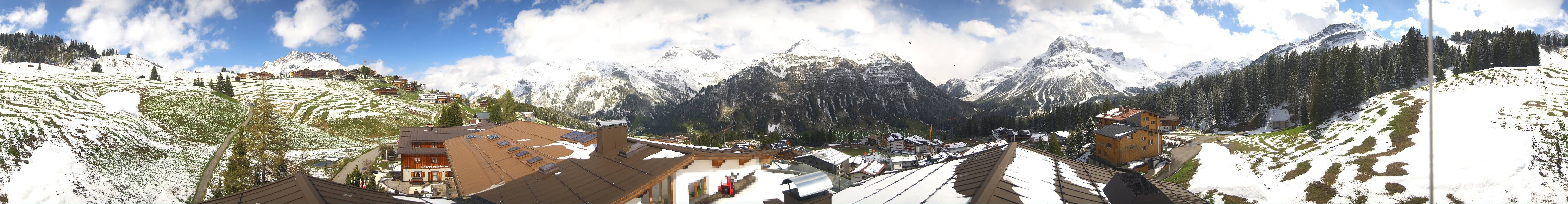 Archiv Foto Webcam Panorama Oberlech - Hotel Goldener Berg