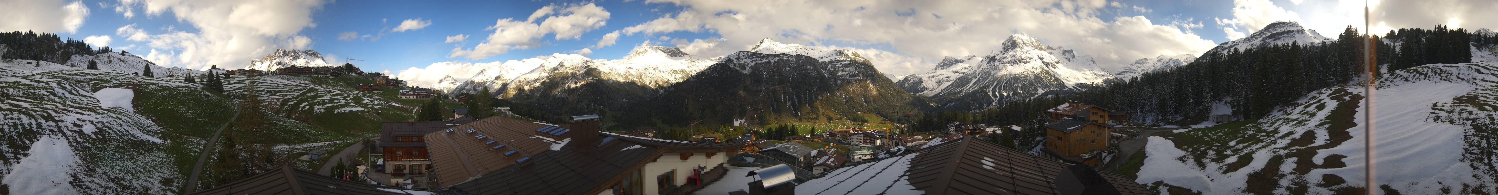 Archiv Foto Webcam Panorama Oberlech - Hotel Goldener Berg