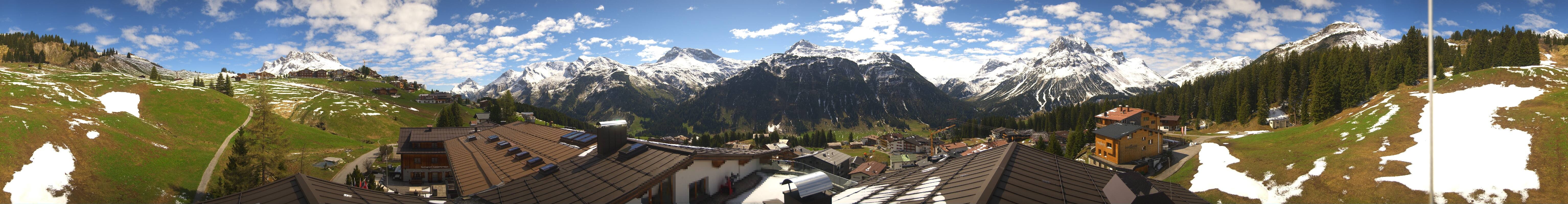 Archiv Foto Webcam Panorama Oberlech - Hotel Goldener Berg